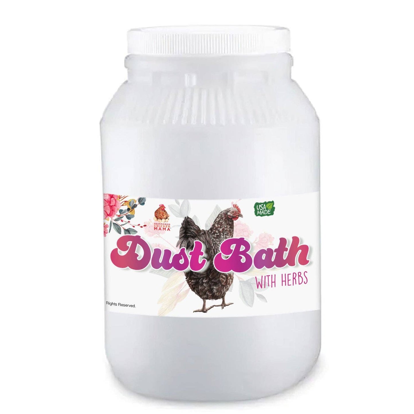 Bathing Dust with Herbs – Mite Prevention for Chickens (5 lb Canister)