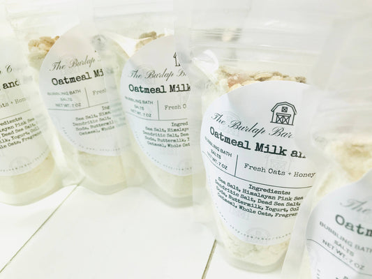 Oatmeal Milk & Honey Bubbling Bath Salts – 7 oz