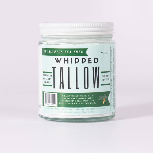 Eucalyptus Tea Tree Whipped Tallow – Grass-Fed Beef Tallow Moisturizer