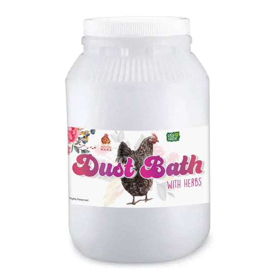 Bathing Dust with Herbs – Mite Prevention for Chickens (5 lb Canister)
