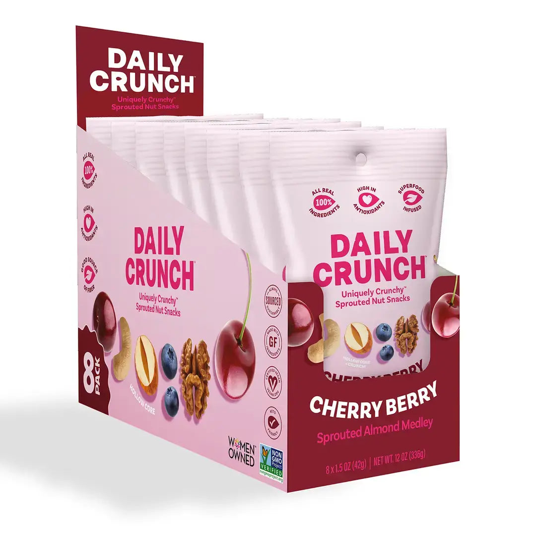 Daily Crunch Cherry Berry Sprouted Nut Mix | Single Serves