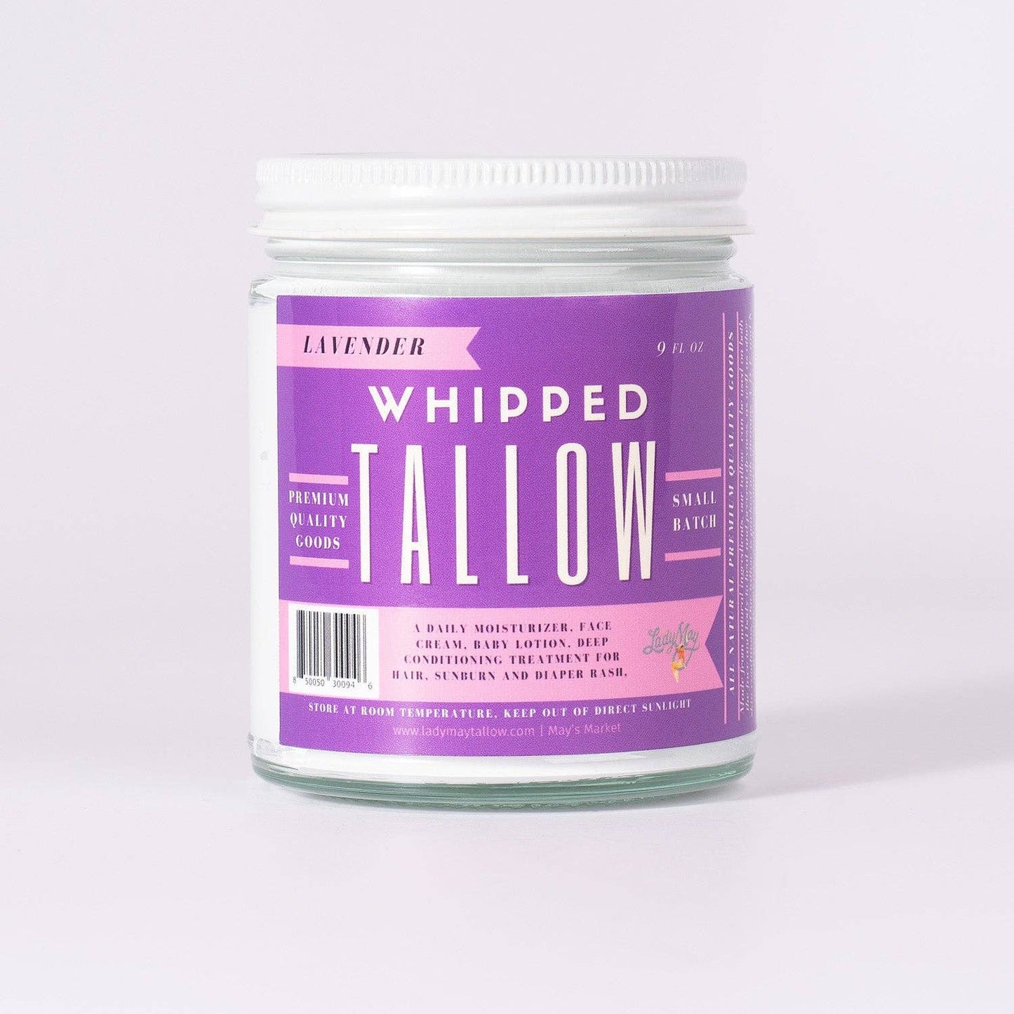 Lavender Whipped Tallow – Grass-Fed Beef Tallow Moisturizer