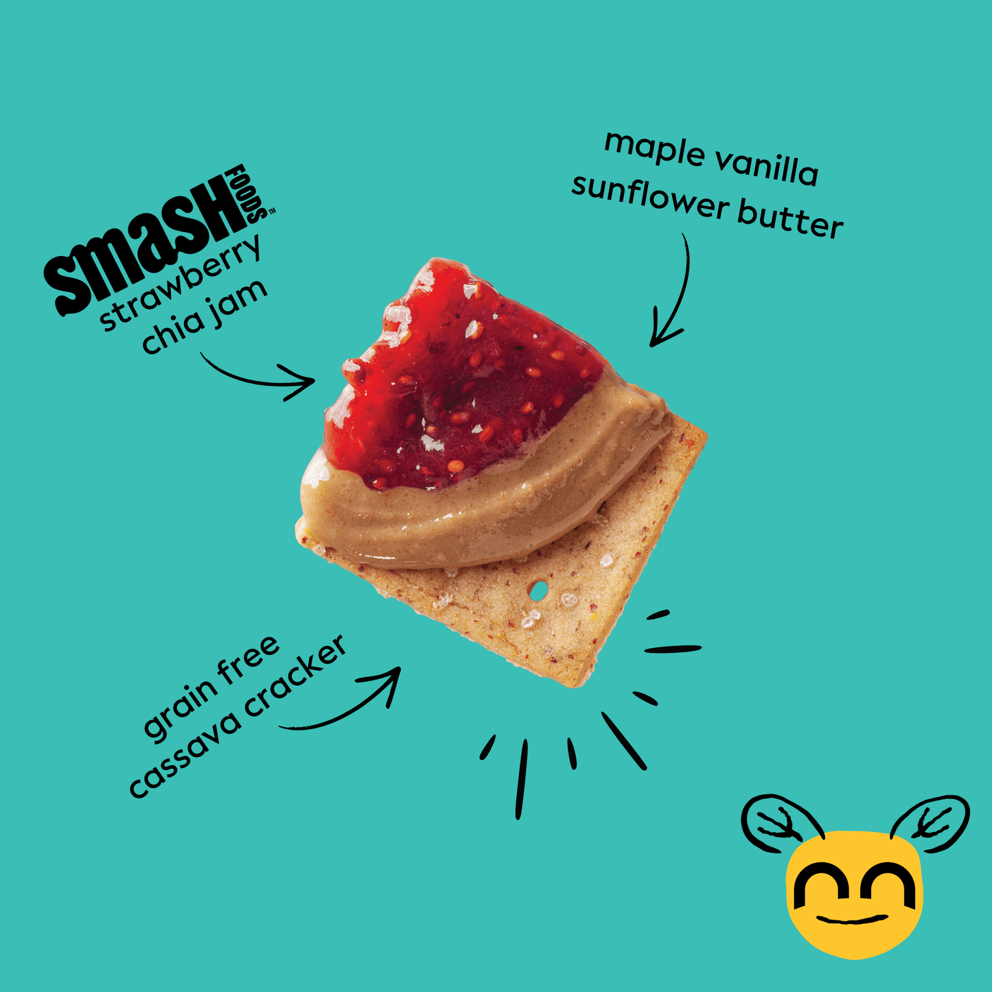 Strawberry "pb & Jam" Snack -