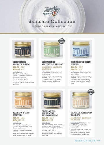 Vanilla Whipped Tallow – Grass-Fed Beef Tallow Moisturizer