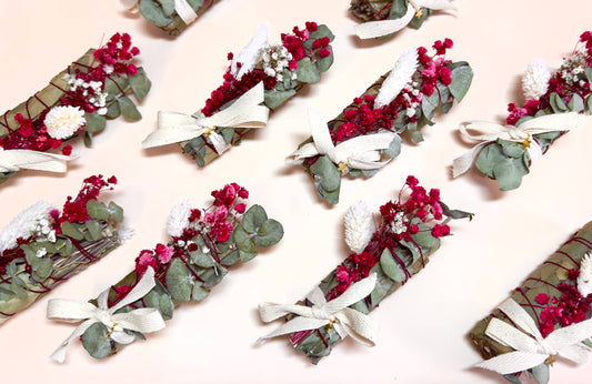 SCARLET EUCALYPTUS sage  - Smoke Cleansing - Smudge