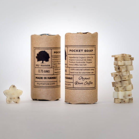 Pocket Soap – Organic Kona Coffee (0.75 oz)