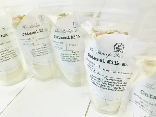 Oatmeal Milk & Honey Bubbling Bath Salts – 7 oz