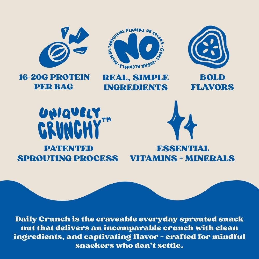 Daily Crunch Cocoa Sprouted Almonds | Single Serve Snack Nut