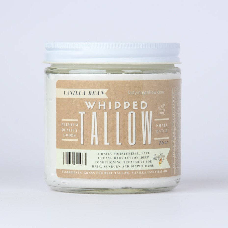 Vanilla Whipped Tallow – Grass-Fed Beef Tallow Moisturizer
