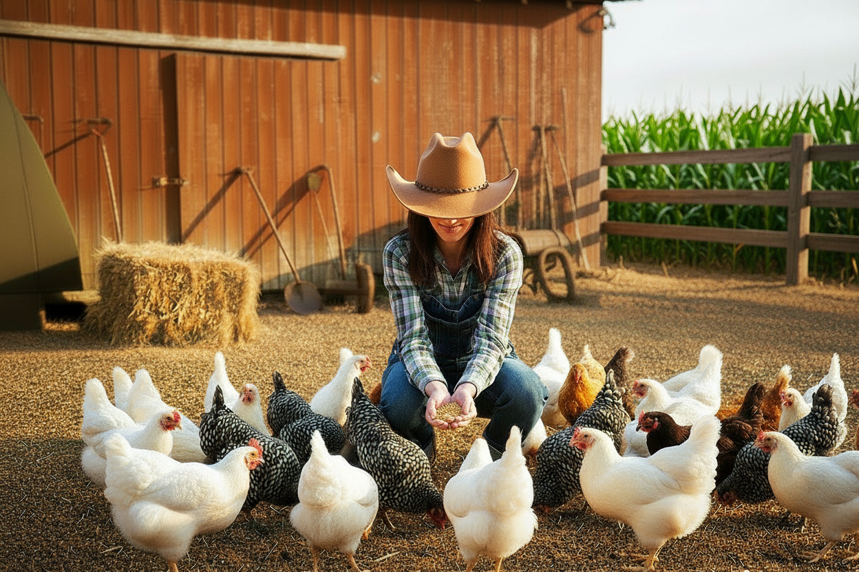 make all of the chickens black and white or solid black and solid white