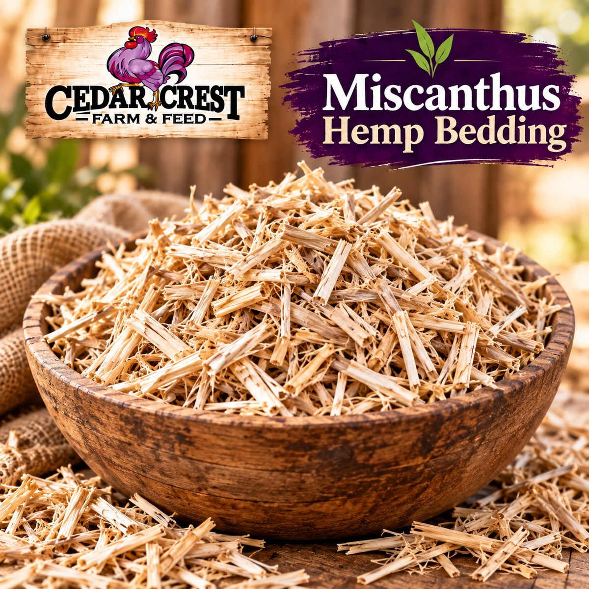 Miscanthus Hemp Bedding