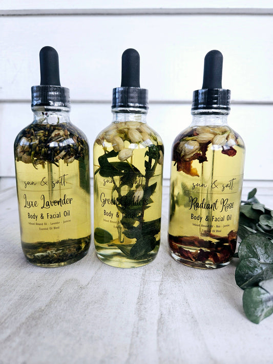 Body & Facial Oil – Almond Infused Elixirs